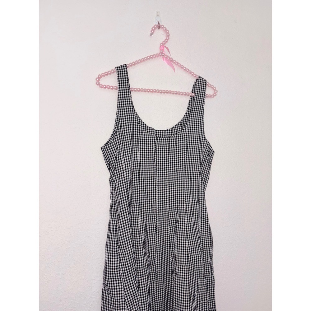 Universal thread Target Black White Gingham Midi … - image 4